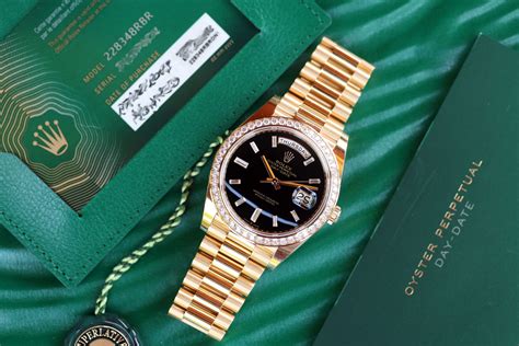 rolex day date baguette bezel